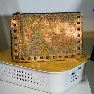 The Bagtique Rebecca Minkoff Glitter Kerry Clutch